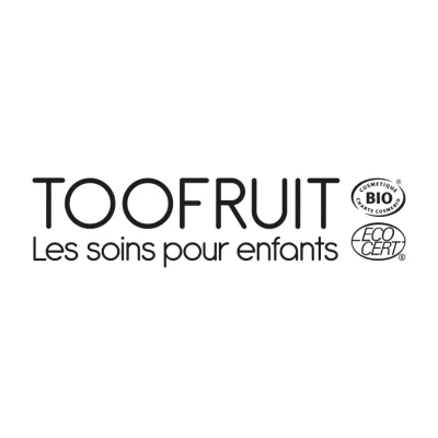 Logo TooFruit Ecocert, charte cosmétique bio pour les soins enfants.